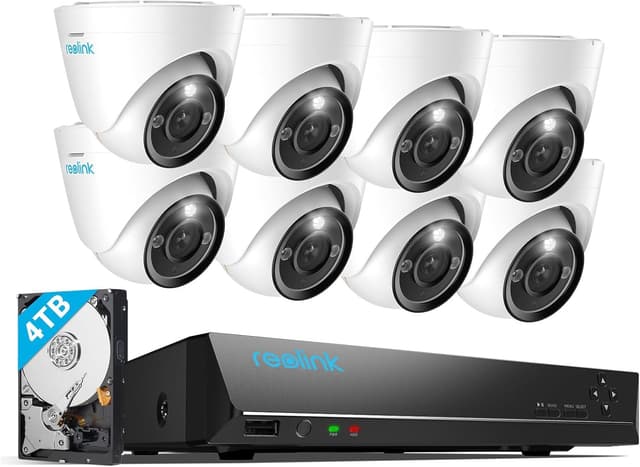 Detalle de Reolink RLK16-1200D8-A Kit 12MP POE 4TB