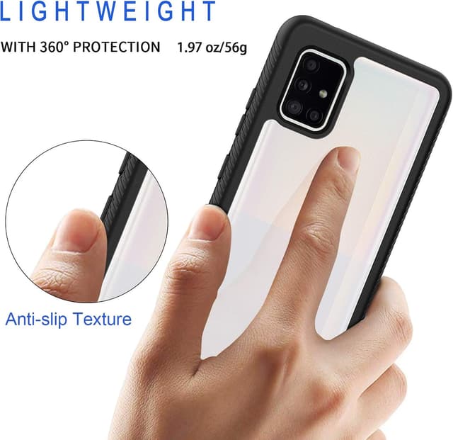 Detalle de seacosmo Coque intégrale pour Samsung Galaxy A51 5G (noir) avec protège-écran TPU