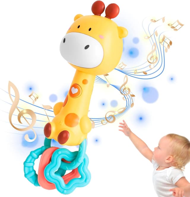 Detalle de Music rattle 6 to 12 months giraffe
