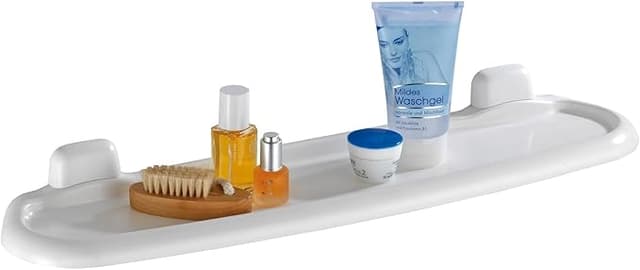 Detalle de WENKO Estantería Pure de Plástico Blanco 58x5.5x14 cm