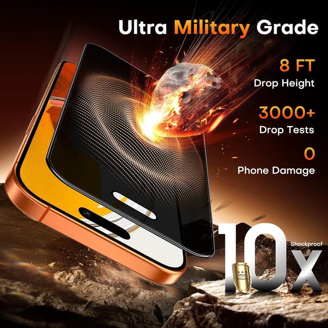 Thumbnail 6 de TOCOL iPhone 17 Pro Max privacy glass 6.9-inch