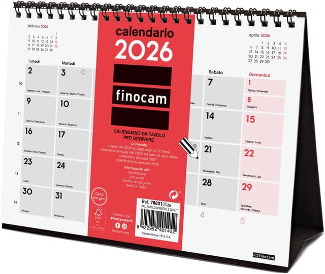 Thumbnail 4 de Finocam Calendario da parete 2026 12 mesi