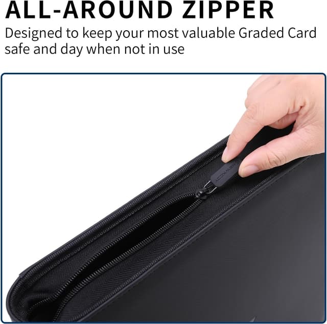 Detalle de Snewkcdy Snekdy Premium Trading Card Binder (1024 Pockets) with PU Leather-Style Waterproof Cover