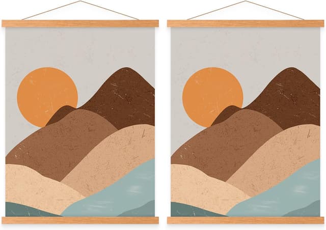 Detalle de Benjia Posterleiste 45 cm Holz Magnetleiste