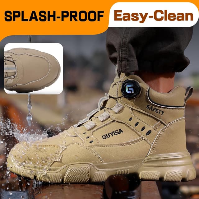 Thumbnail 4 de GUSAYEX Work Boots: Comfortable Steel Toe Cap Boots for Men & Women