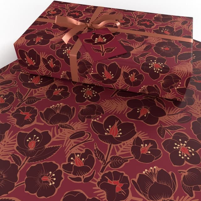 Thumbnail 1 de Luxury ECO Xmas Gift Wrap 6 sheets recycled wrapping paper