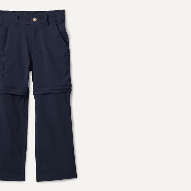 Detalle de Pantaloni da trekking tecnici idrorepellenti Amazon Essentials per bambini e ragazzi (convertibili)