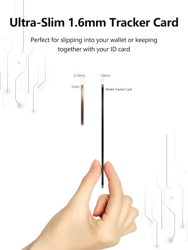 Thumbnail 6 de Lmrbelec Ultra-Slim Wallet Tracker Card (Works with Apple Find My) — iOS Compatible, IP68, 2-Pack