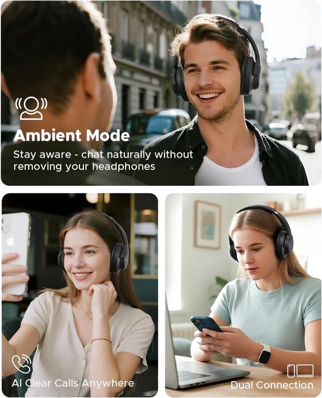 Thumbnail 5 de Truefree HF10 ANC Wireless Headphones 125h