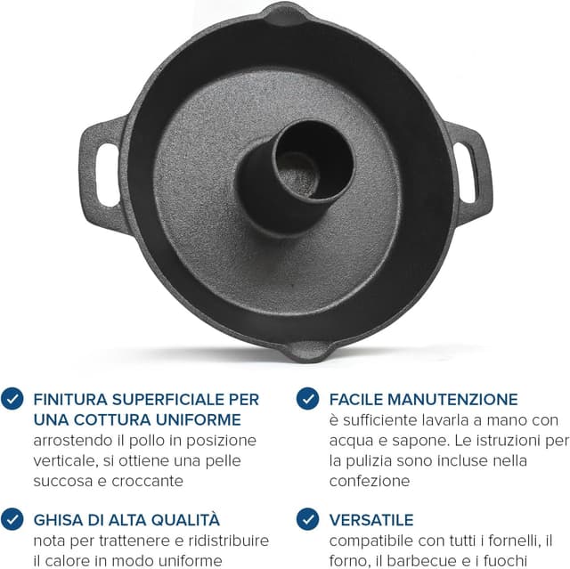 Thumbnail 3 de Joeji's Kitchen Supporto per Pollo alla Birra in ghisa 🍖