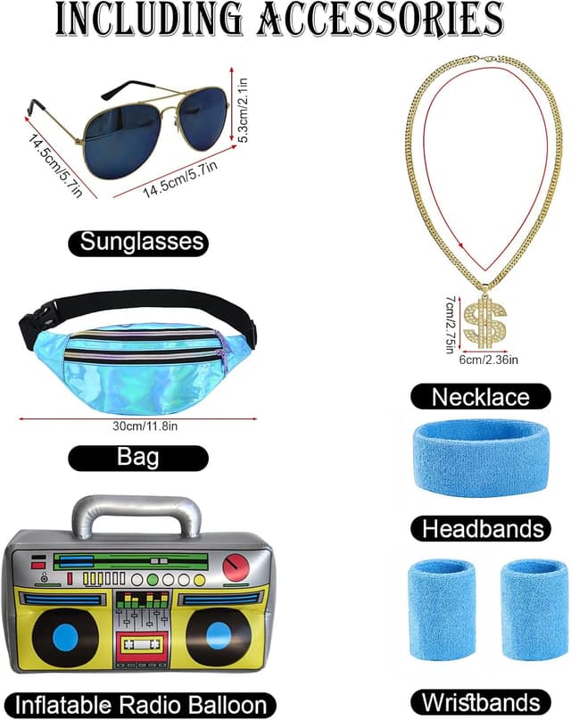 Detalle 2 de KUKIKUKI 80er 90er Tracksuit 80er Outfit