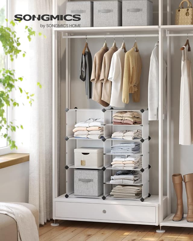 Detalle 2 de SONGMICS LPC36W Scaffale 9 scomparti