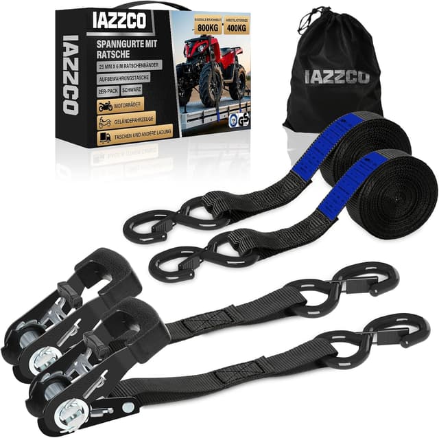 Imagen de IAZZCO Spanngurte mit Ratsche 6M x 25MM en OfertitasTOP