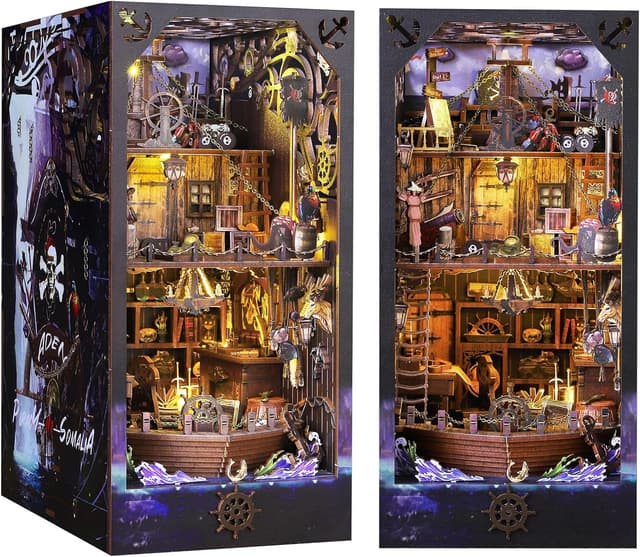 Thumbnail 6 de MOJINO DIY Book Nook Miniature 2 étages