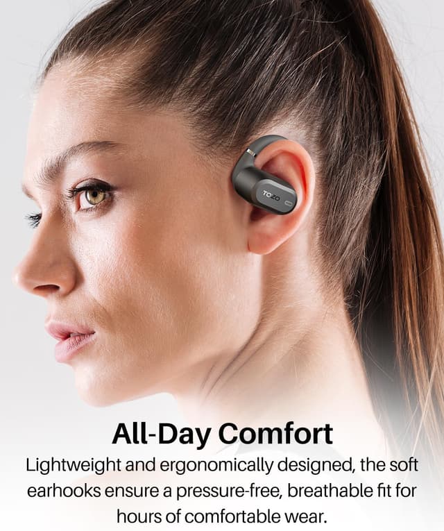 Thumbnail 1 de TOZO OpenWear Open-Ear Headphones 38h