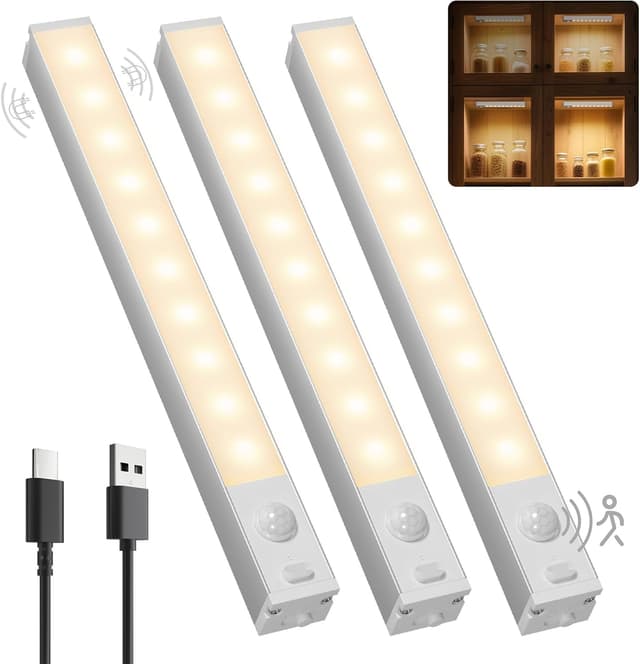 Detalle de Schranklicht Bewegungsmelder 3er Set