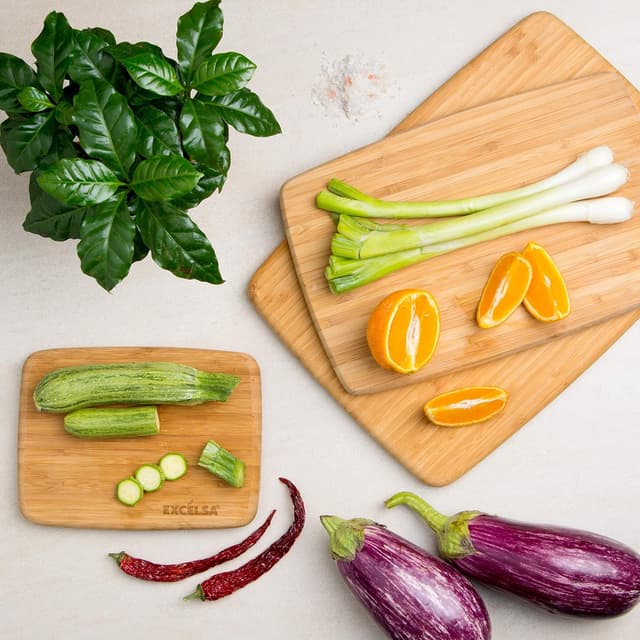 Detalle 2 de Excelsa Tabla de Cortar de Bambú 20x30 cm