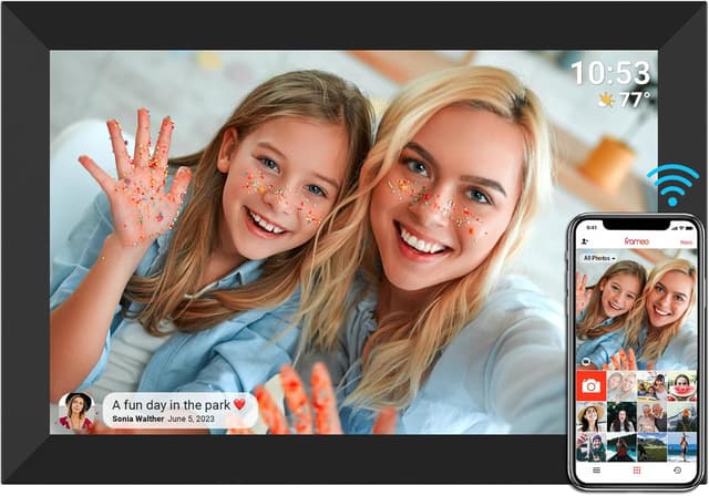 Imagen de FRAMEO Digitaler Bilderrahmen 32 GB 10,1 Zoll en OfertitasTOP