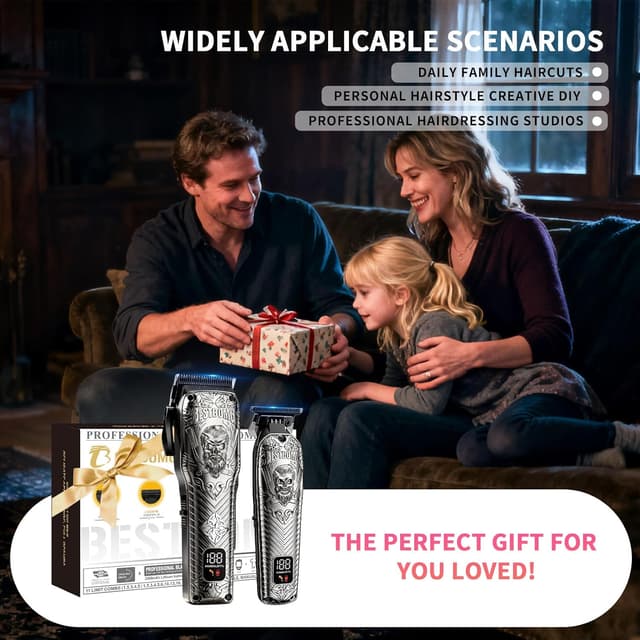 Thumbnail 5 de BESTBOMG kit tagliacapelli senza fili