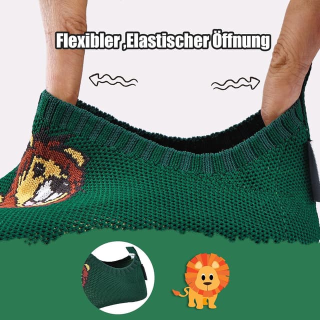 Detalle de IceUnicorn Kinder-Hausschuhe: atmungsaktive, leichte Slipper mit rutschfester Sohle