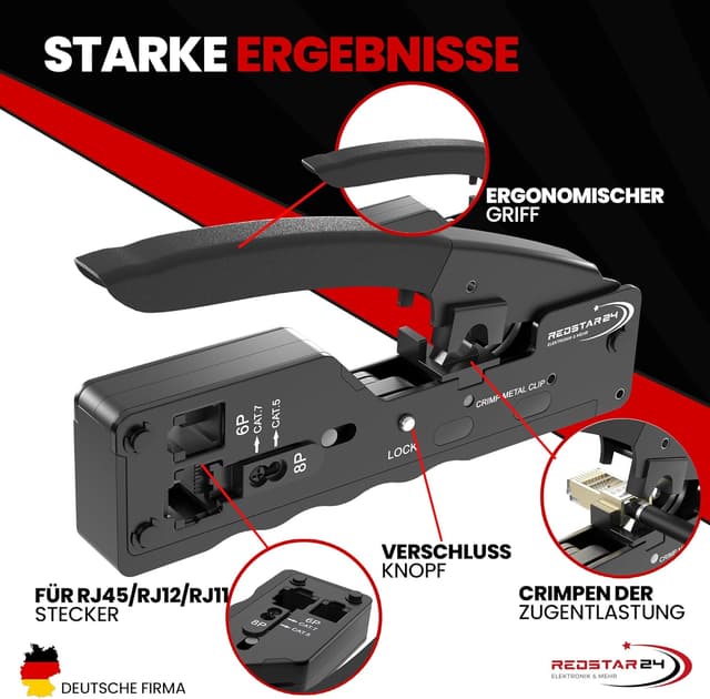 Thumbnail 1 de RedStar24 Crimpadora RJ45 Kit de herramientas