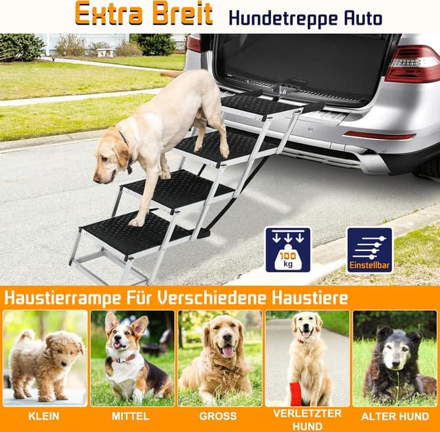 Thumbnail 3 de Hundetreppe Große Hunde Extra Breit 4 Stufen