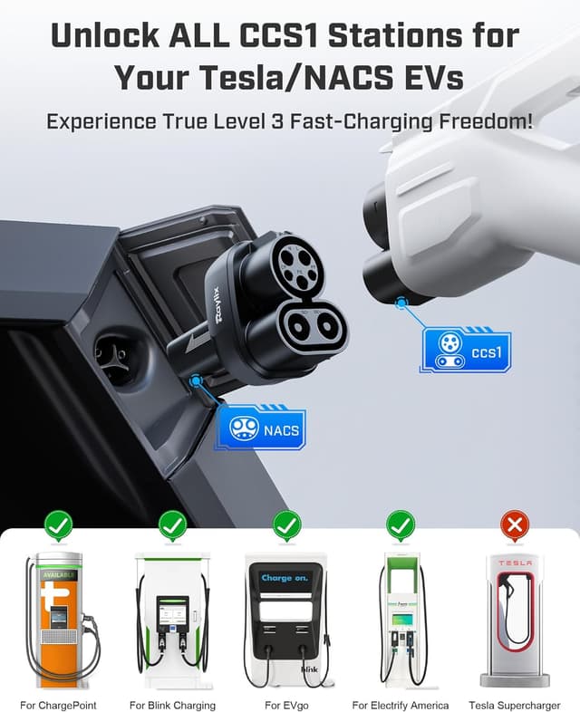 Detalle 2 de Raylix CCS1 to Tesla Adapter 250kW ⚡