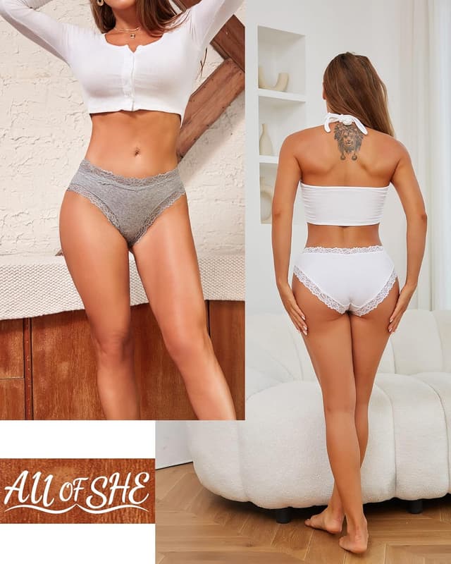 Thumbnail 1 de ALL OF SHE Bragas algodón pack 6 S-2XL