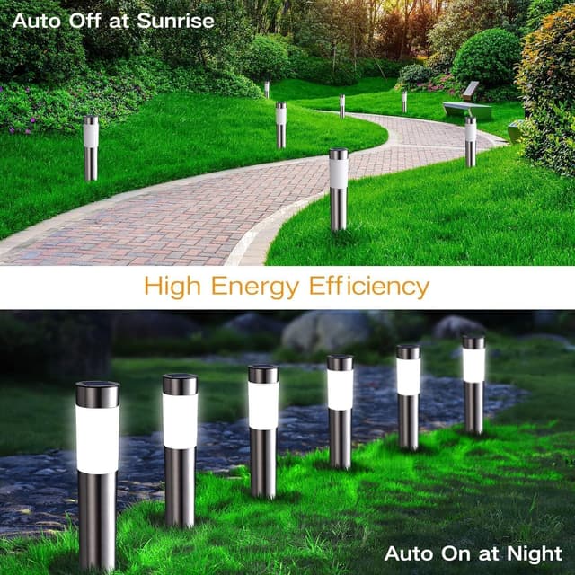 Detalle de Joomer Solar Pathway Lights 4 Pack IP65