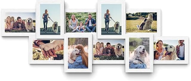 Imagen de SONGMICS Marco de Fotos Collage Blanco para 10 fotos 🖼 en OfertitasTOP