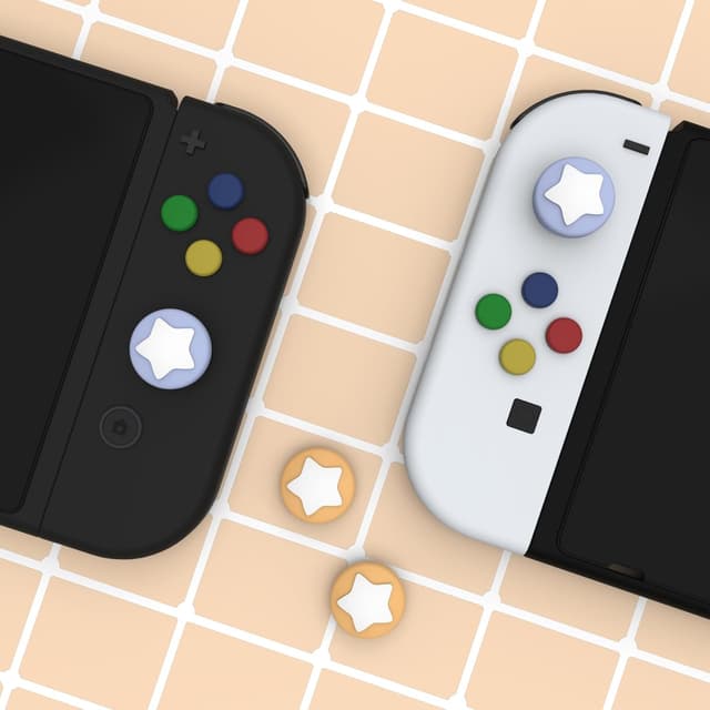 Detalle 2 de eXtremeRate PlayVital Star Design Thumb Grips for Switch