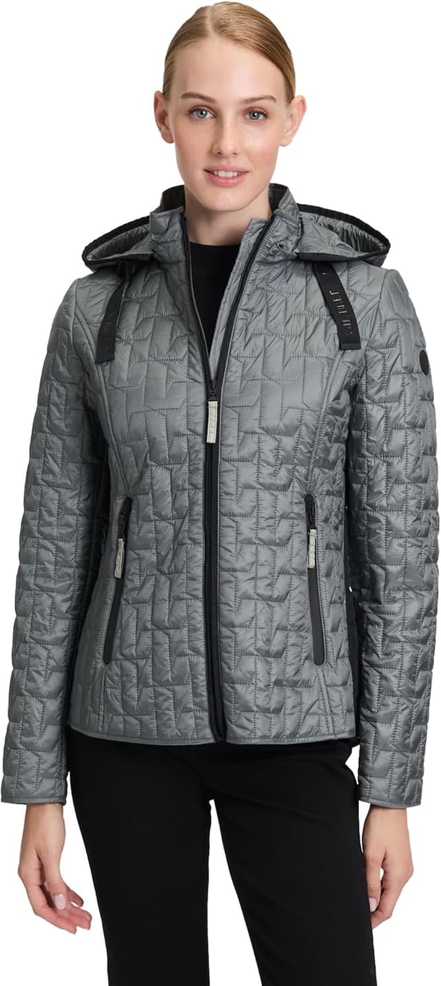 Detalle de Gil Bret Damen Lou Jacke (1er Pack) – wattierte Baumwolljacke für Alltag & vielseitige Outfits