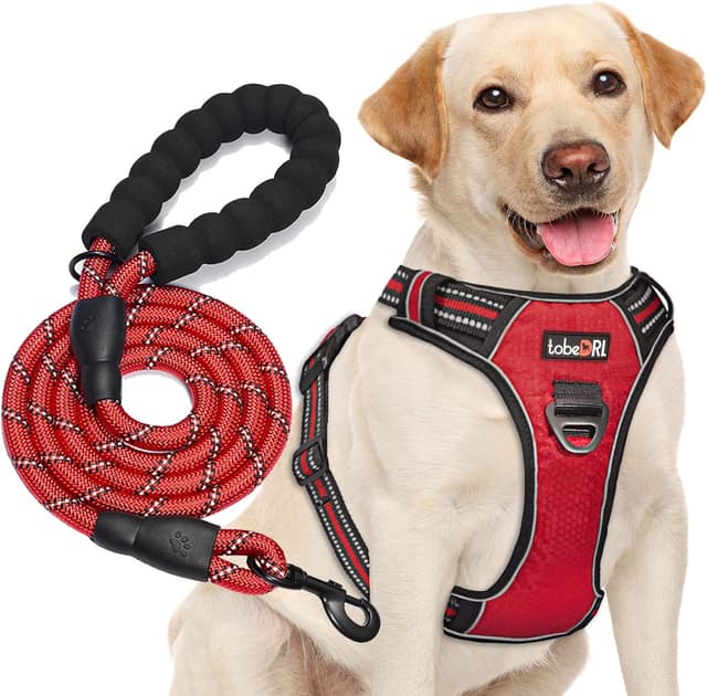 Thumbnail 5 de No Pull Dog Harness Adjustable Reflective 5ft Leash