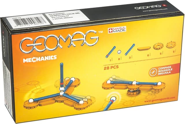 Detalle 2 de Geomag Mechanics PF.530.719.00 - Juego de construcción 28 piezas 🧩
