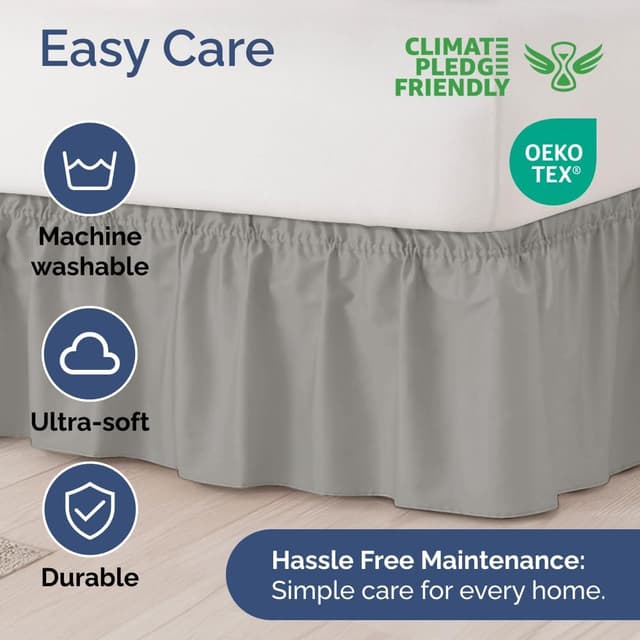 Detalle 2 de CGK Unlimited King dust ruffle bed skirt