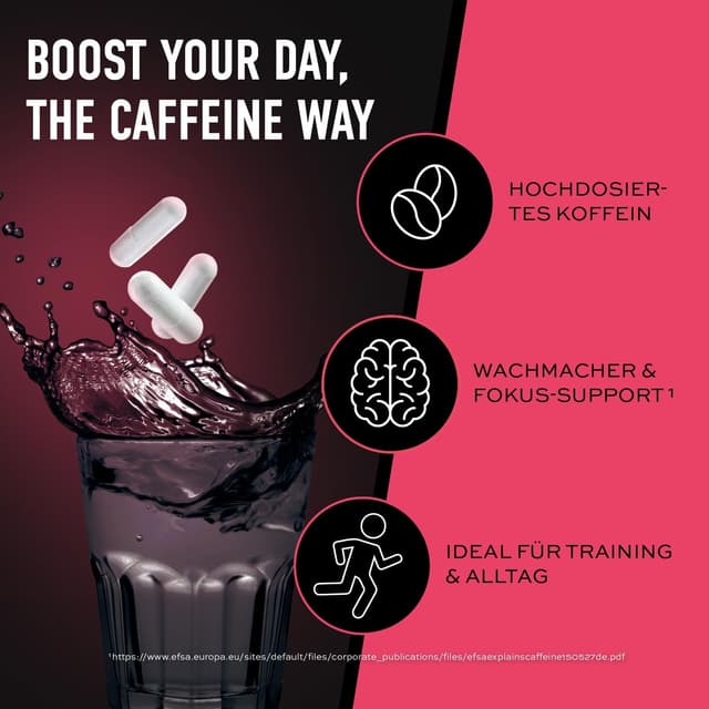 Detalle de ESN Caffeine Caps – 120 Koffein-Kapseln mit 200 mg pro Tagesportion (vegan, Made in Germany)