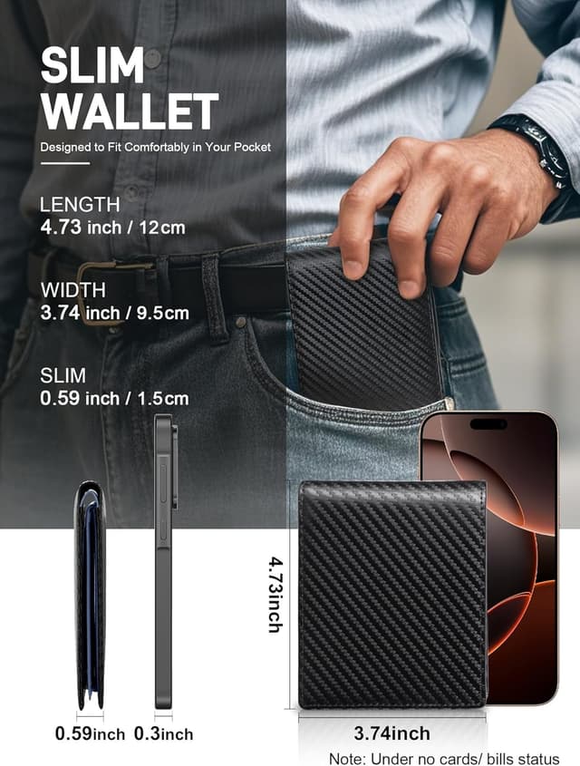 Detalle 2 de GSG RFID Tri-Fold Wallet, 14 card slots