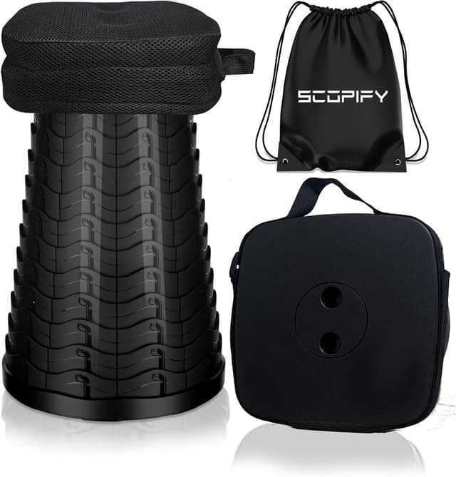 Detalle de SCOPIFY Telescopic Portable Stool 200KG