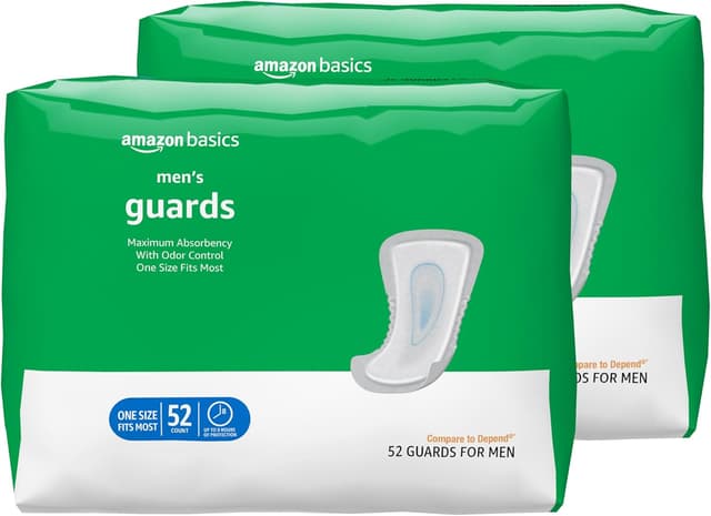 Imagen de Amazon Basics Men’s Incontinence Guards 104-count 🩲 en OfertitasTOP