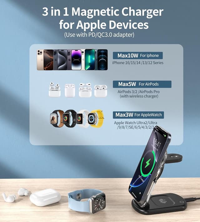 Thumbnail 4 de Estación MagSafe 3 en 1 para iPhone