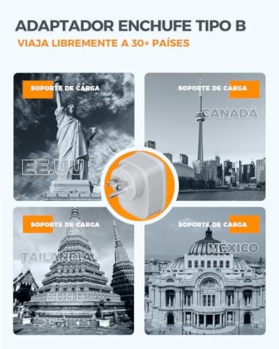 Thumbnail 2 de TESSAN Adaptador Enchufe USA 3 en 1