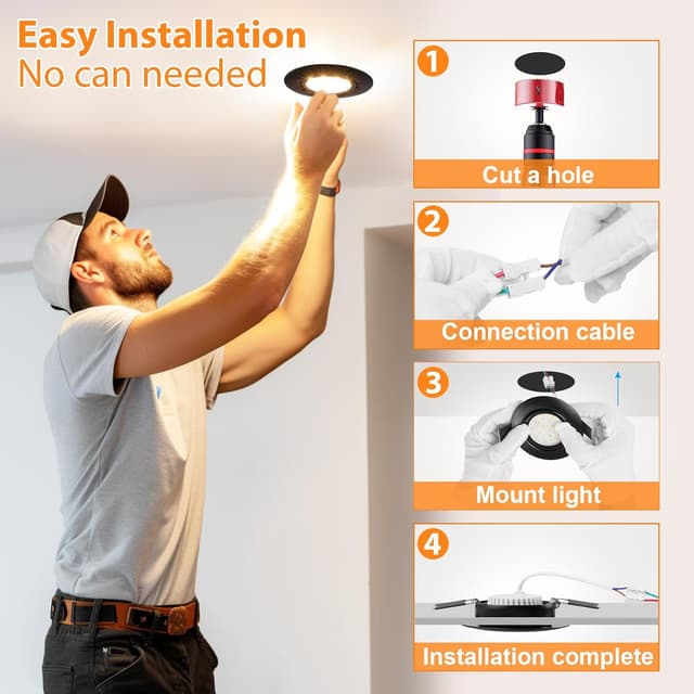 Thumbnail 6 de GeyouLux LED Einbaustrahler 6 W Set