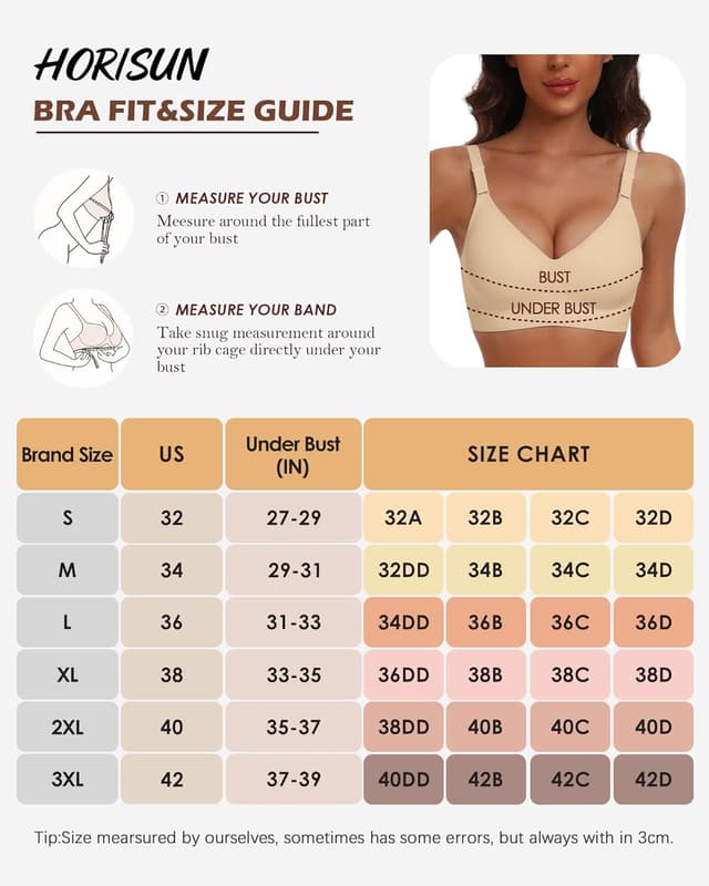 Thumbnail 6 de HORISUN Bequemer Nahtloser BH 3D
