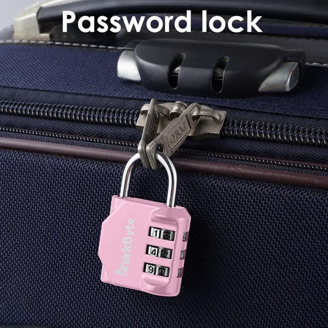 Detalle de SharkByte Small luggage locks 3 dial