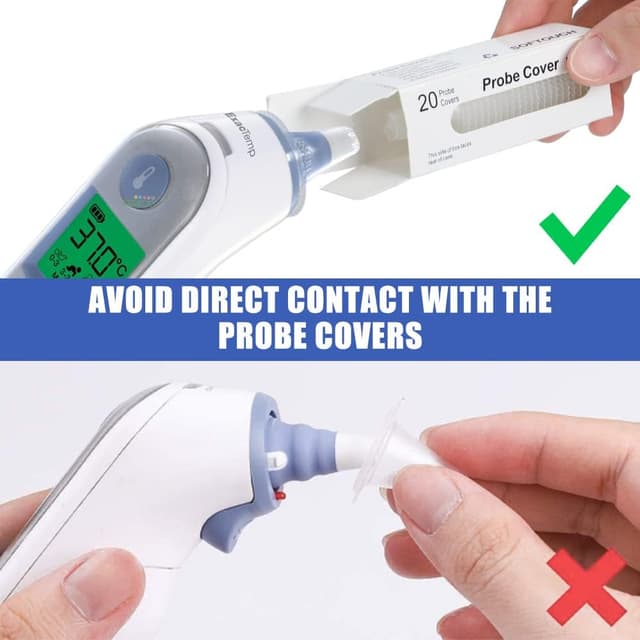 Thumbnail 3 de 100Pcs Ear Thermometer Probe Covers Pack