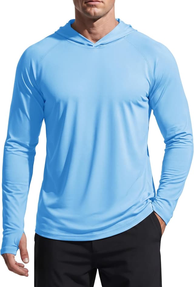 Detalle de TACVASEN UV-Schutz Hoodie UPF 50+