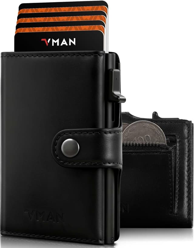 Detalle de VMAN Geldbörse Herren Slim RFID Schutz