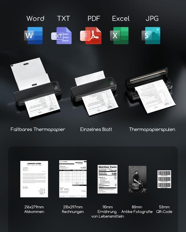 Detalle de TATTMUSE Thermodrucker A4 160 Blatt