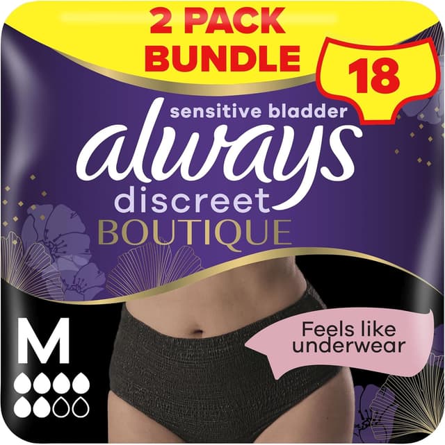 Imagen de Always Discreet Boutique Incontinence Pants 18, Medium 🩲 en OfertitasTOP