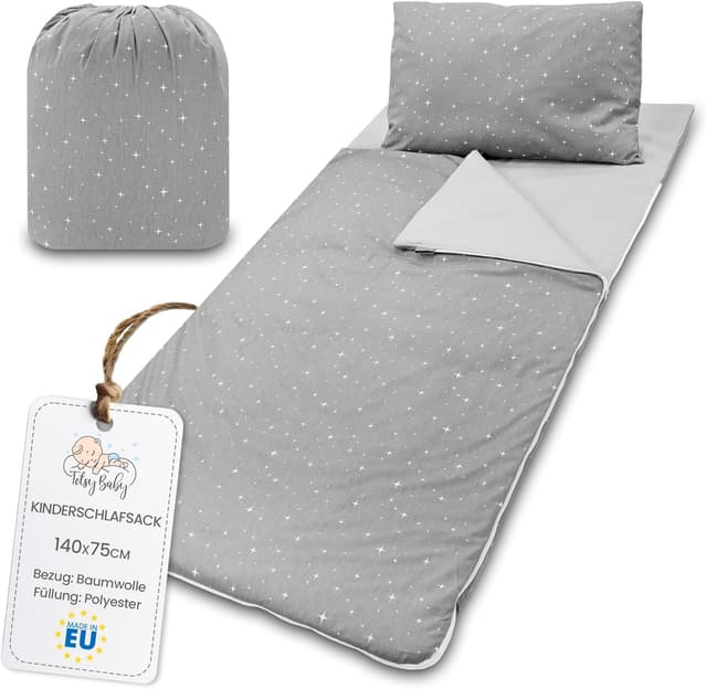 Thumbnail 6 de Sacco a pelo per bambini con cuscino e cerniera 75x140 cm Orsetti